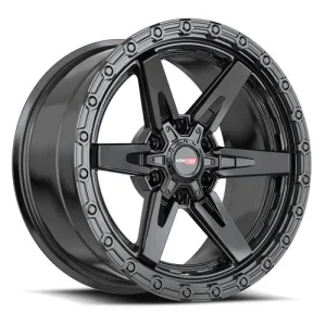Vortek Offroad – VRT-602 ARGON – Black – 17″x9″ 0mm – All weather Wheels – 602179570SB